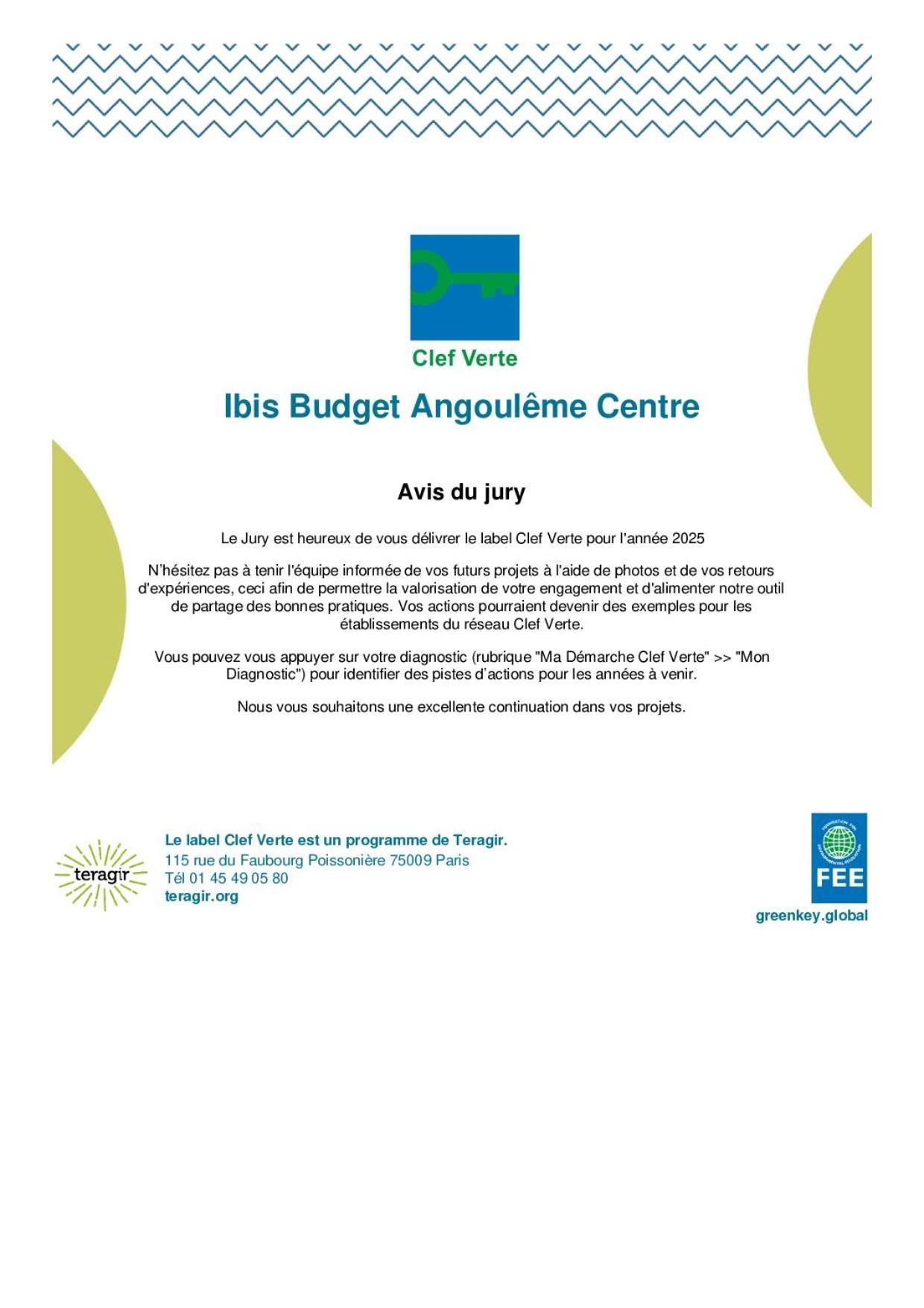 Ibis Budget Centre Hotel Angoulême